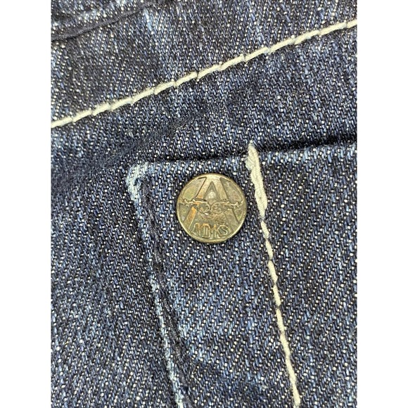 Akademiks Jeans Mens 34x29 Dark Blue Tailored Fit Dark Wash Denim Pants - Picture 9 of 13